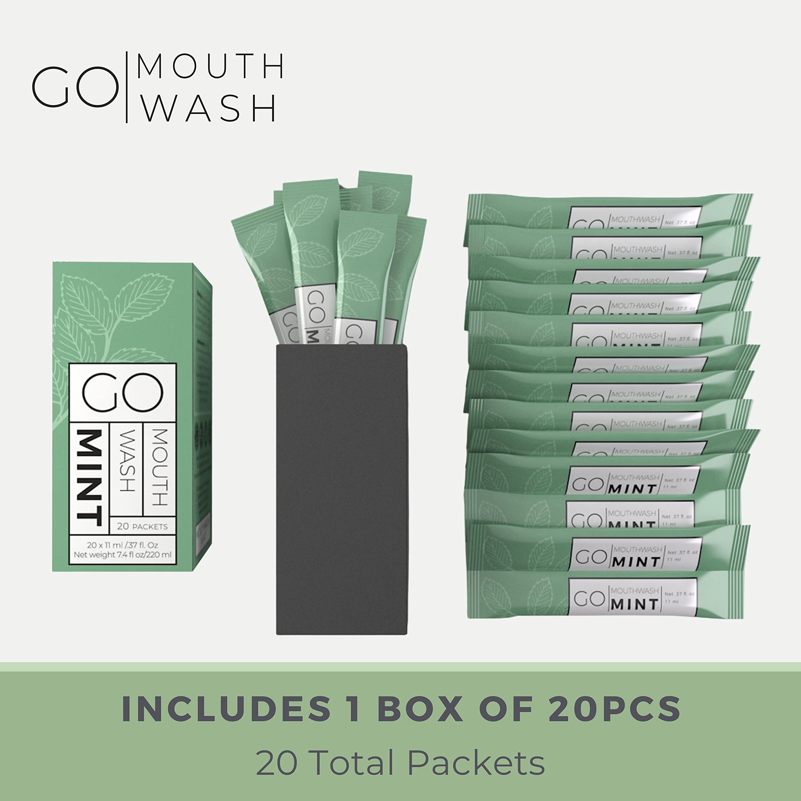 GO Mouthwash - individual packets that are portable size. Travel